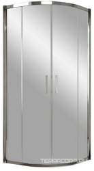 Душевое ограждение ZS, 120*120*1900, профиль глянцевый хром, стекло прозрачное, БЕЗ поддона, БЕЗ покрытия, ZZ