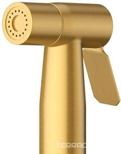 Смеситель совмещённый с гигиеническим душем, готовый комплект: лейка, шланг 120см., скрытая часть, (цв.брашированное золото), Relax ZZ Cezares relax RELAX-DIF-BORO