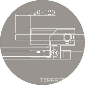 Душ уголок,1/4 круга с распашн. дверьми (900-1000)x(900-1000)x1950 мм , (стекло прозр.8мм,фурнит.цв. черный),  ZZ Cezares Slider SLIDER-R-2-90/100-C-Cr