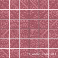 Ла-Виллет розовый темный глянцевый ZZ|30,1х30,1