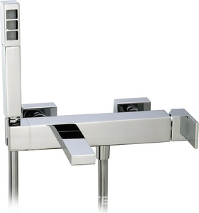 Смеситель для ванны, шланг, лейка в компл., (цв. brush nikel)  ZZ 3M Q 5600 JJ