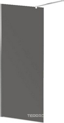 LIBERTA-L-1-66-193-GR-Cr Душевая перегородка с односторонним входом, стекло графит, профиль хром, 657x1928 мм | ZZ