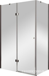 Душевой уголок1200x1000x1950 мм, профиль-хром, стекло- прозрачное, Verona ZZ