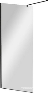 Душевая перегородка с односторонним входом, стекло прозрачное, профиль чёрный, 1100x1950 мм,  ZZ Cezares Liberta LIBERTA-L-1-110-C-NERO