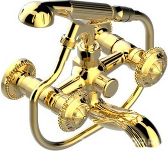 Смеситель на ванну с душ.гарн., (цв. золото (Dore))  ZZ THG Versailles G14-F01-00013B