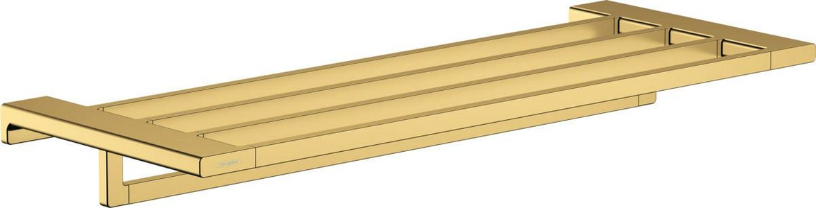 Полка для полотенец 588(626)х248хh72мм, (цв.полированное золото),  ZZ Hansgrohe AddStoris 41751990