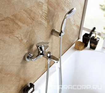 Смеситель для ванны/душа Nero c ручным душем, держателем, цвет хром Lemark nero LM0214C