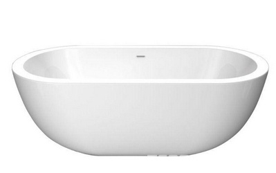 Ванна 1700x790x570 мм,акрил,отдельност,БЕЗ слива-перел.арт.BB39-OVF- xxх, и накладок арт.BB39-T-BRN(ORO),накладка цв.хром в компл,BelBagno ZZ