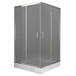 Душевой уголок 1000х1000хh1850мм, квадрат, (стекло прозрачное 5мм, фурн.цв.хром), Uno ZZ