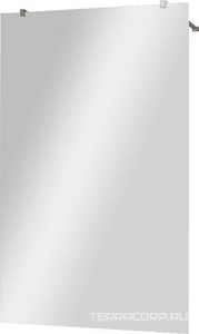 Душевая перегородка 900хh1950мм, для 2-х стороннего входа, (стекло прозрачное 8мм, поперечные кронштейны 750-1050мм, фурнит. цв.хром),  ZZ Cezares Liberta LIBERTA-L-2-90-C-Cr