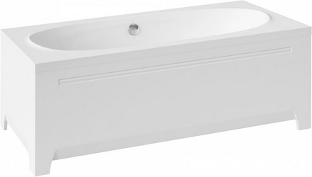 Ванна из искусственного камня Цвет и Стиль Домино 180х80, без бортика, с ножками| 180x80x42