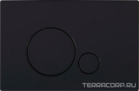Кнопка двойного смыва, для инсталляции д/унитаза, (цв.черный матовый Tocco Morbido ), BelBagno Sfera ZZ BelBagno Универсал BB017-SR-NERO.M