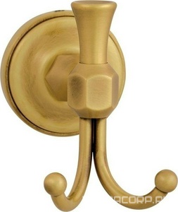 Крючок двойной, (цв.бронза),  ZZ Migliore Fortuna 27710