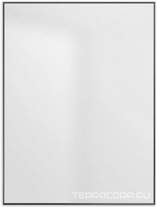 Зеркало 600х20х800мм, реверсивное, в алюминиевой раме, (цв.Nero), BelBagno ZZ BelBagno Универсал SPC-AL-600-800 Nero