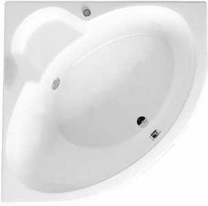 Ванна угловая 125x125хh45 см, без панели и каркаса, (акрил цв.белый), Mini Catalina ZZ Vagnerplast catalina VPBA125CTM3X-04