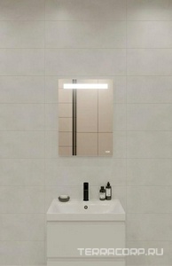 Зеркало Cersanit  010 base 50*70 см, с подсветкой ZZ Cersanit LED KN-LU-LED010*50-b-Os