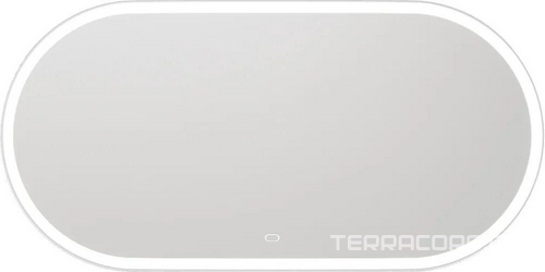 Зеркало STWORKI Мальмё 100x50 см с подсветкой, сенсор на зеркале, овальное, ZZ