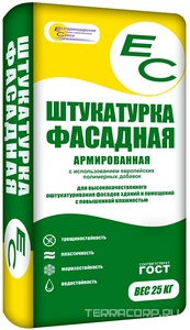 ЕС штукатурка  облегченная , 25кг ( под заказ кратно поддонам) Екатеринодарские смеси  ЕС/25