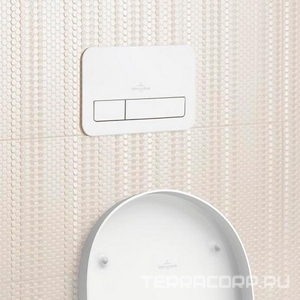 Клавиша двойного смыва (высококачественный композитный материал (пластик) цв. белый),  E200 ZZ Villeroy & Boch ViConnect 92249068