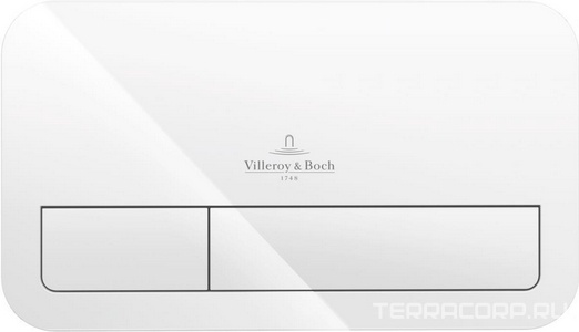 Клавиша двойного смыва (высококачественный композитный материал (пластик) цв. белый),  E200 ZZ Villeroy & Boch ViConnect 92249068