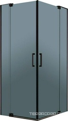 SLIDER-A-2-80/90-GRIGIO-NERO Душевой уголок | ZZ