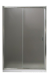 Дверь для душа, в нишу 1250хh1850мм, раздвижная, 1 дверь, 1 неподв.секция, правая/левая, (стекло рифленое Punto 5мм, фурн.цв.хром), Uno ZZ