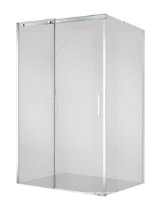 Душевое ограждение 1200x900х1950мм, прямоуг., сдвижная дверь, боковая стенка, правая/левая, (стекло прозрачн.8мм, фурн.цв.хром), Acqua ZZ BelBagno ACQUA ACQUA-AH-1-120/90-C-Cr