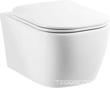 Унитаз подвесной, безободковый 500x355x420мм, без сиденья, крепёж в компл., Genova ZZ BelBagno genova BB1102CH