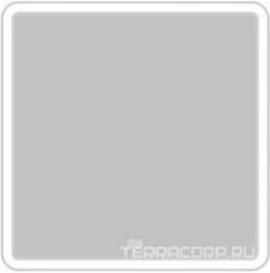 Зеркало 800x30x800мм, с встроенным по периметру светильником, сенсорным выключателем и подогревом, 12W, 220-240V, BelBagno ZZ