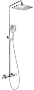 Душевая стойка с термостатическим смесителем и ручным душем  300 TE 093.01/150 хром, ZZ Ravak Termo X070164