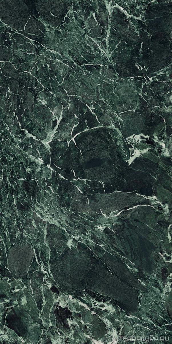 Керамогранит Ariostea Ultra Marmi Verde St. Denis Lucidato (Shiny) 6 mm 150x300 Зеленый, фото 7