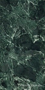 Керамогранит Ariostea Ultra Marmi Verde St. Denis Lucidato (Shiny) 6 mm 150x300 Зеленый 