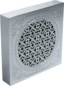 Вентилятор вытяжной, д/ванной комнаты D120mm, с декоративной решеткой 180x180mm. (цв.хром),  ZZ Migliore VENTILATORO 23005