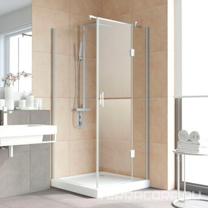 Душевое огражение AFP-fis LUX 90x90x1890 см, правая, профиль глянцевый хром, стекло прозрачное с покрытием QuickNano ZZ Vegas Glass AFP-Fis AFP-Fis LUX 90 08 01/правое