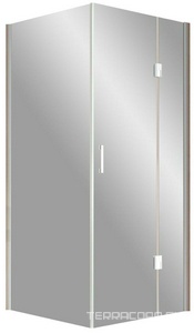 Душевое огражение AFP-fis LUX 90x90x1890 см, правая, профиль глянцевый хром, стекло прозрачное с покрытием QuickNano ZZ Vegas Glass AFP-Fis AFP-Fis LUX 90 08 01/правое