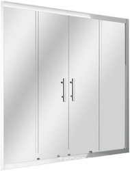 ECO-O-VF-2-170/145-P-Cr Душевая шторка на ванну | ZZ