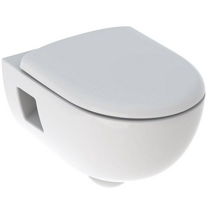 Унитаз подвесной 370х530мм, безободковый Rimfree®, быстросъёмное сиденье с микролифтом в комп.,  T54 ZZ Geberit Renova 500.800.00.1