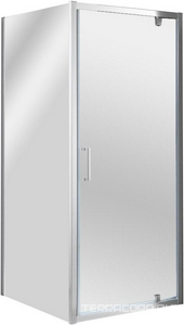 Душевой уголок 800x800хh1950мм, квадрат, с распаш. дверью (стекло прозр.Idrorepellente 6мм, фурн.цв.хром),  ZZ Cezares Molveno MOLVENO-A-1-80-C-Cr-IV