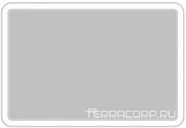 Зеркало 1000x30x800мм, с встроенным по периметру светильником, сенсорным выключателем и подогревом, 12W, 220-240V, BelBagno ZZ