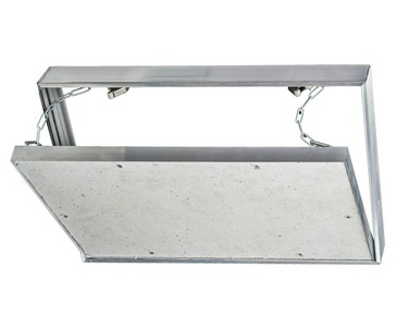 Люк под плитку съемный с цепочкой 40х50 см, материал-алюминий ZZ Event ЛКЦ 40x50ЛКЦ