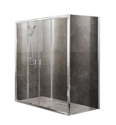 UNIQUE-AH-21-150/180-100-C-Cr Душевой уголок | ZZ