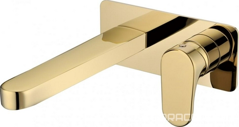 Смеситель для раковины Spectre 455-G С ВНУТРЕННЕЙ ЧАСТЬЮ, для раковины, цв.золото, ZZ