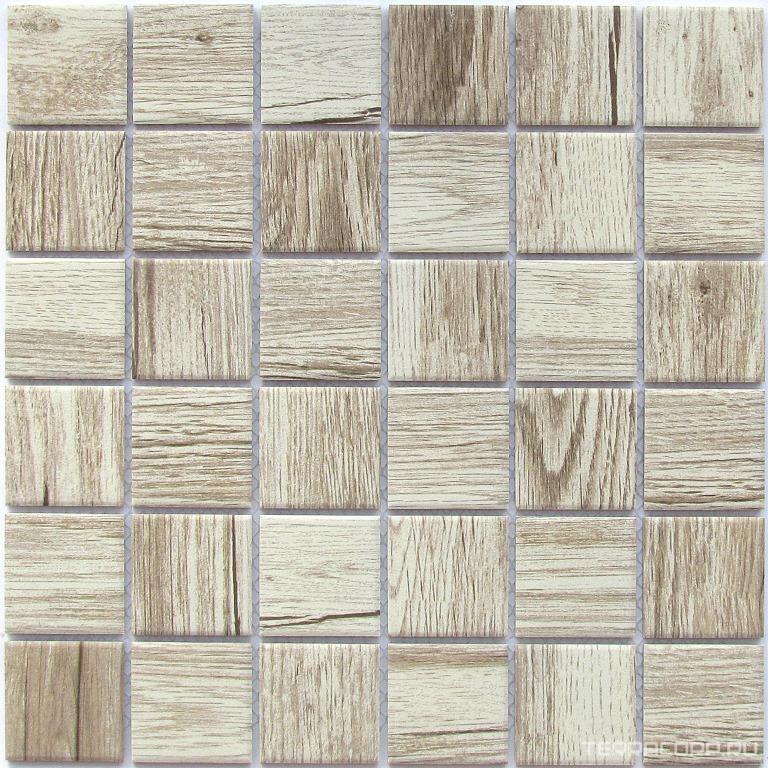 Мозаика Bonaparte Мозаика керамогранитная Wooden Light (48x48x6) 30,6x30,6 Комбинированный, фото 3