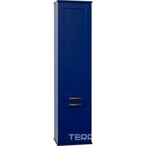Шкаф-пенал Sanflor  L, 34.2x32.2x141 см, подвесной, индиго, цв. синий ZZ Sanflor Ванесса C000005890 / к.т.397942