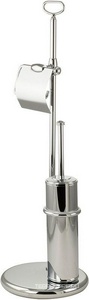 Гарнитур напольный для туалета (ёршик, держ.т/б), (цв. хром),  ZZ Migliore Mirella 17263