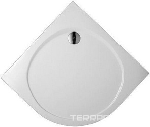 Поддон душевой, 1/4 круга, R550, 900х900хh42мм, d сливн.отв.90мм, полимерный, (ножки, сифон в компл.), MK flach Duschwelten XX