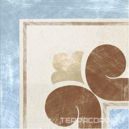Керамогранит CIR Via Emilia Angolo Greca Linea Crema-Azzurro 20x20 Комбинированный, фото 3