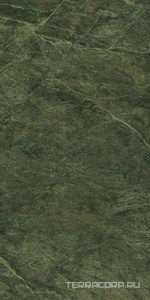 Керамогранит Kerama Marazzi Риальто Нобиле  зелёный тёмный лаппатированный обрезной 119,5x238,5 Зеленый 