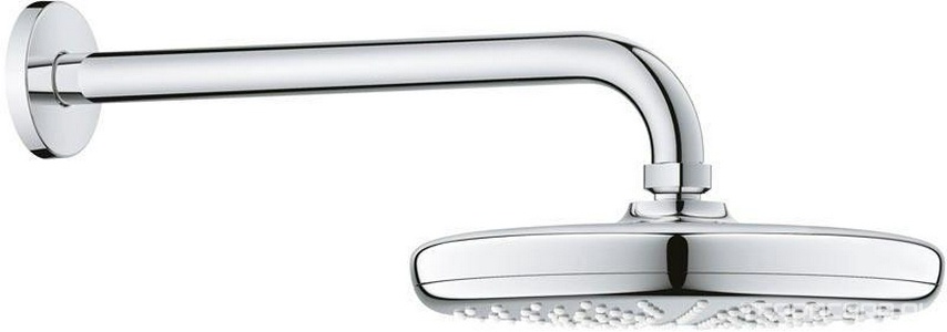 Верхний душ + душевой кронштейн 286 мм  , хром ZZ Grohe Tempesta 26411000