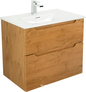 База под раковину подвесная с 2 выкатными ящиками, 700х455хh600мм, (без раковины), (цв.Rovere Nature),  ZZ BelBagno Etna ETNA-H60-700-2C-SO-RN-P